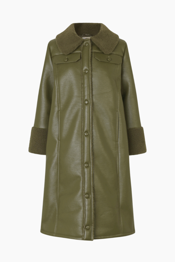 Desire Coat - Ivy Green - Baum und Pferdgarten - Grøn XS