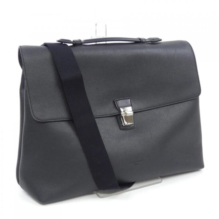 Dolce & Gabbana Vintage Sort Skind Skuldertaske