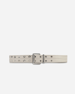 Double Eyelet Belt - Egret