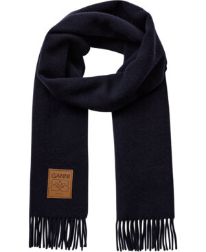 Double Face Wool Solid Scarf