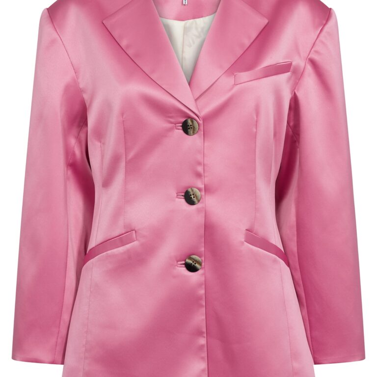 Double Satin Fitted Blazer