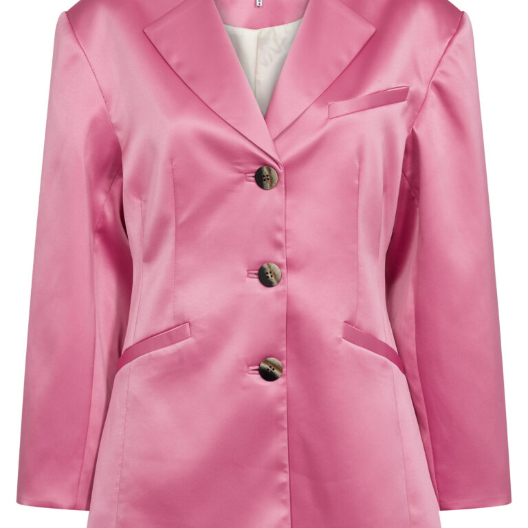 Double Satin Fitted Blazer