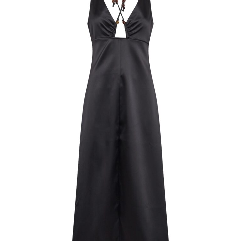 Double Satin Halterneck Dress