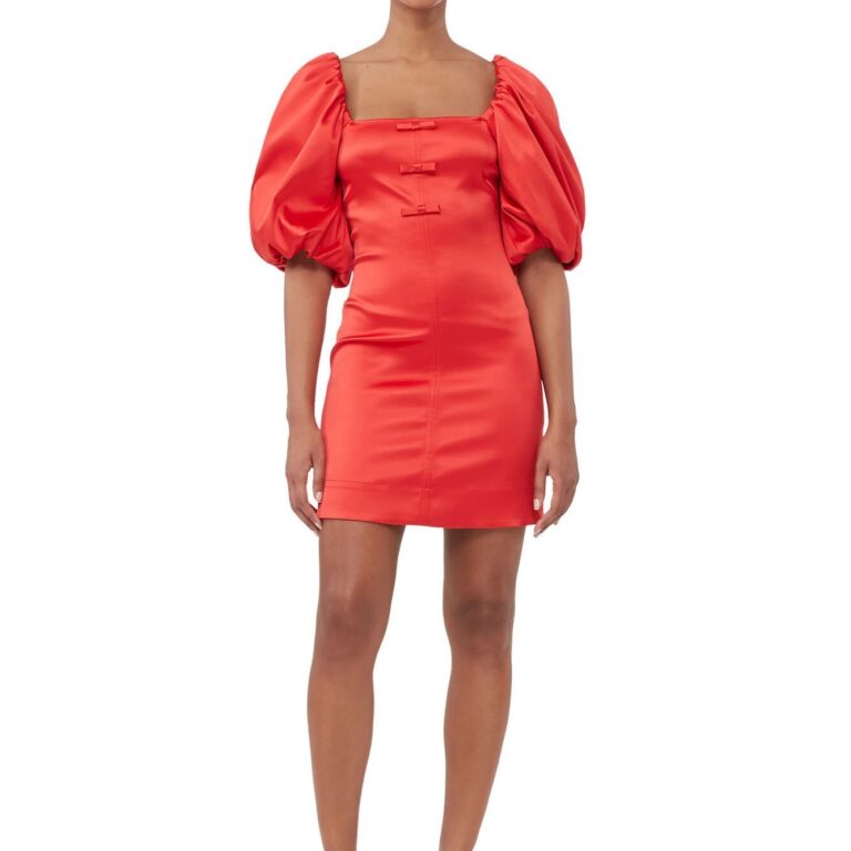 Double Satin Mini Dress