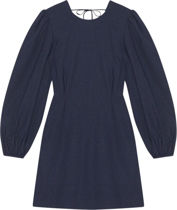 Drapey Melange Open Back Mini Dress