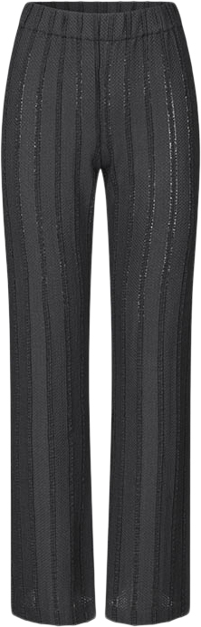 Elasticated Straight Long Pants, 2247 Patchwork Jersey