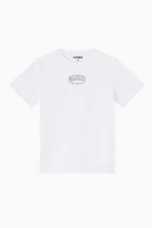Essentials Tee A1050057 - Bright White - GANNI - Hvid XS