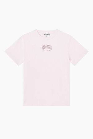 Essentials Tee A1050057 - Chalk Pink - GANNI - Lyserød XL
