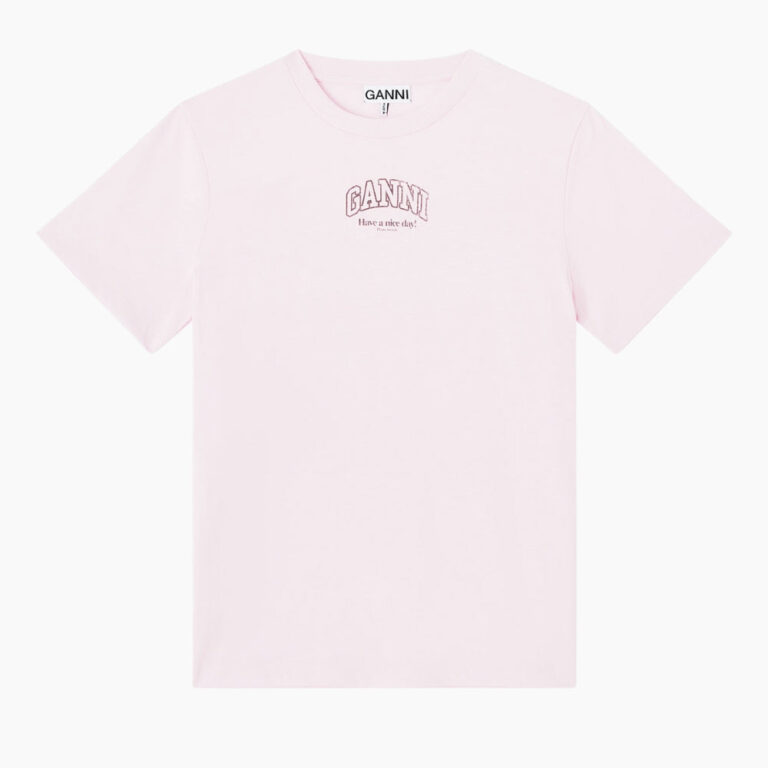 Essentials Tee A1050057 - Chalk Pink - GANNI - Lyserød XL