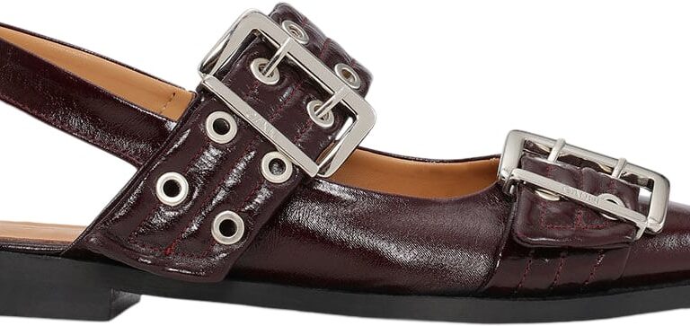 Feminine Buckle Ballerina Naplack