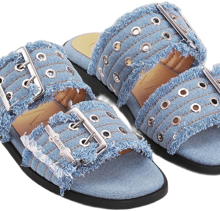 Feminine Buckle Two Strap Sandal Ch