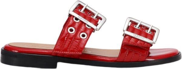 Feminine Buckle Two Strap Sandal Na