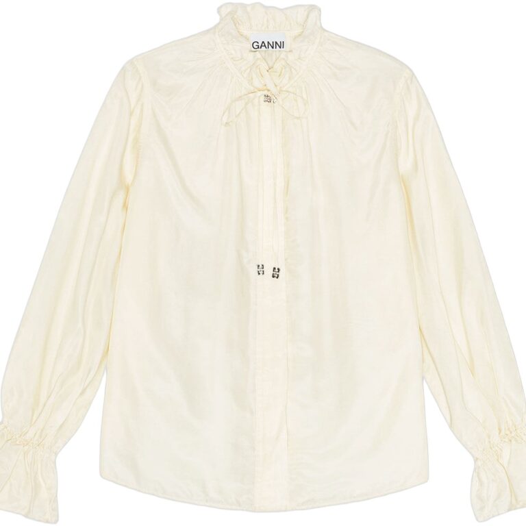 Fluid Cupro Tie String Shirt