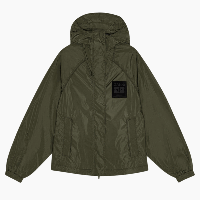 Flyweight Nylon Jacket W0737 - Kalamata - GANNI - Grøn XXS/XS