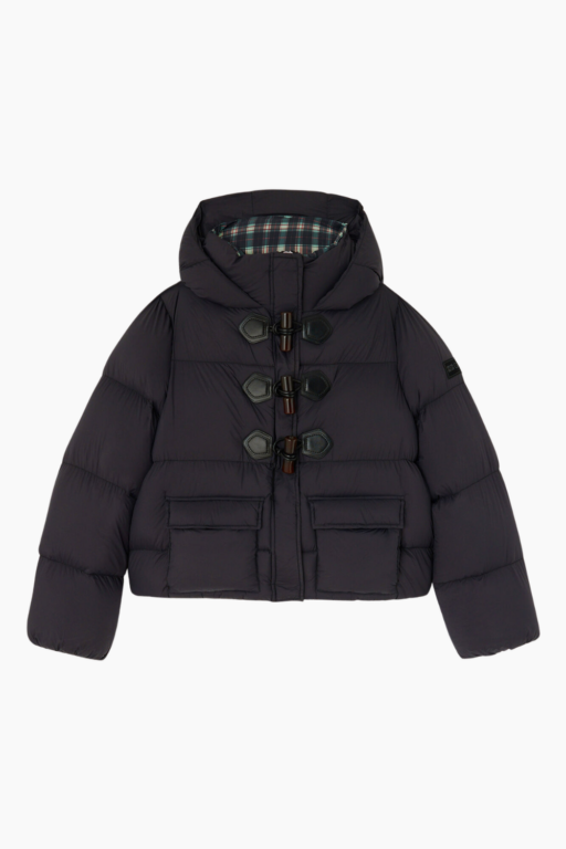 Future Nylon Quilt Mini Puffer - Phantom - GANNI