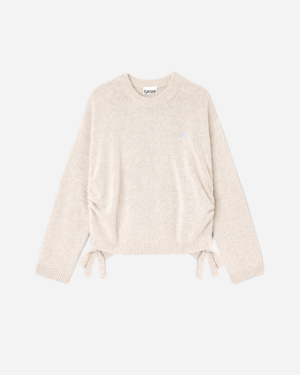 Future Wool Mix Oversized O-neck - Sand