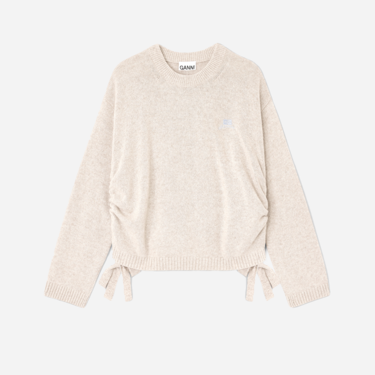 Future Wool Mix Oversized O-neck - Sand