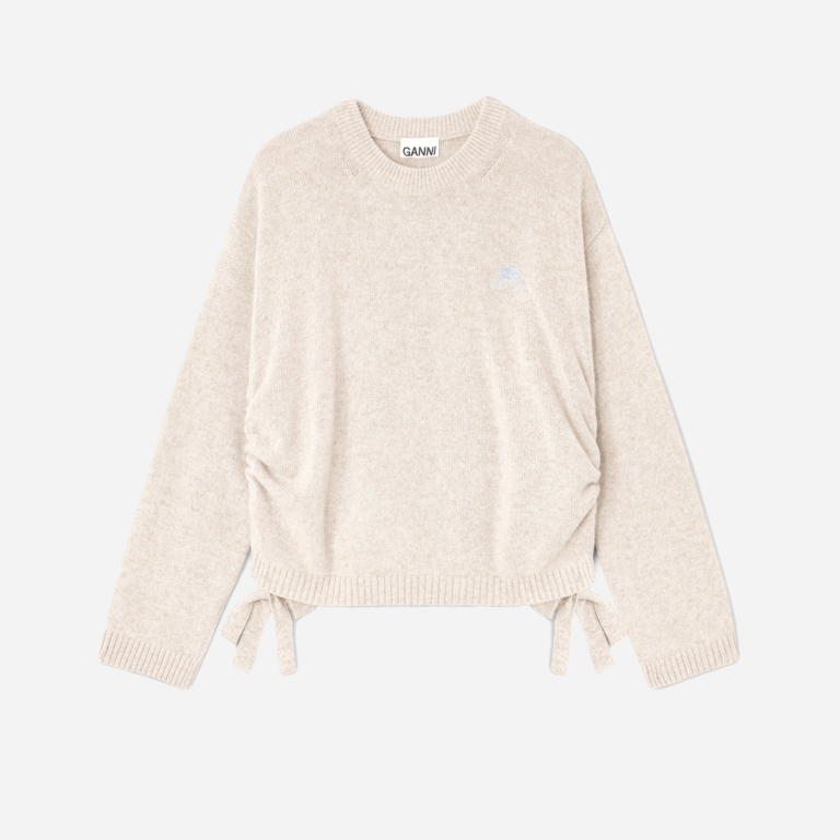 Future Wool Mix Oversized O-neck - Sand