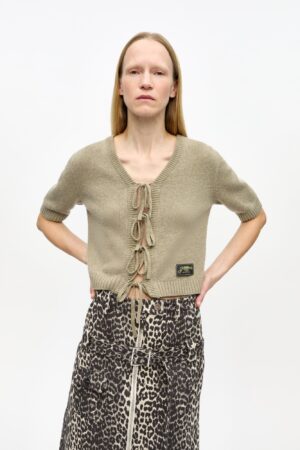 Future Wool Mix Short Sleeve Cardig