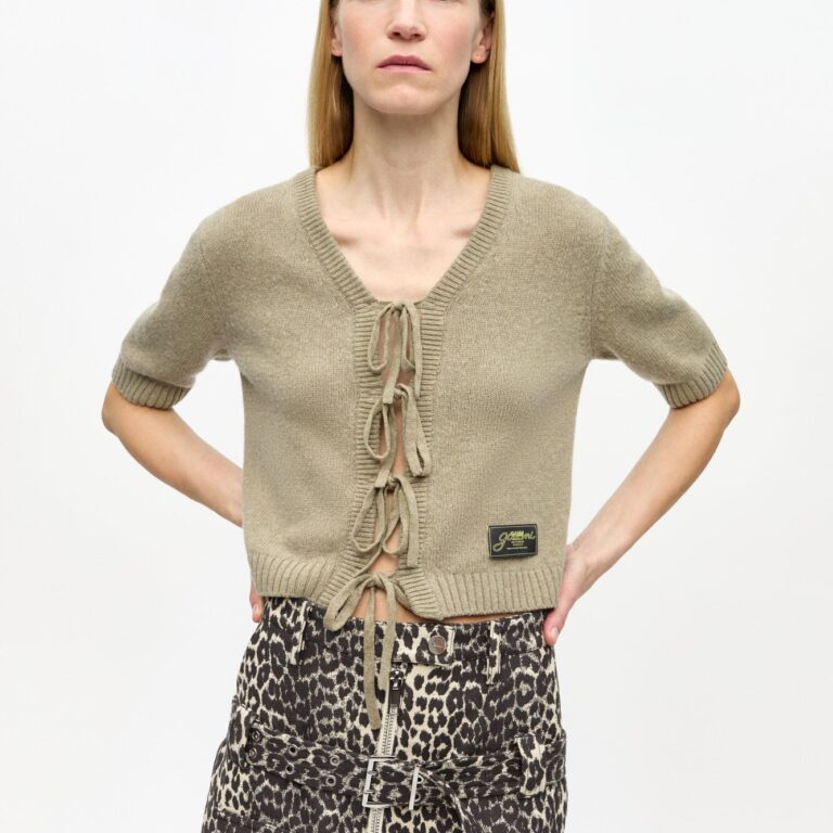 Future Wool Mix Short Sleeve Cardig