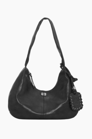 Ganni Bou Bag Hobo Medium A6865 - Steal Grey - GANNI - Grå One Size