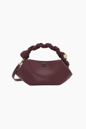 Ganni Bou Bag Mini A6947 - Burgundy - GANNI - Bordeaux One Size