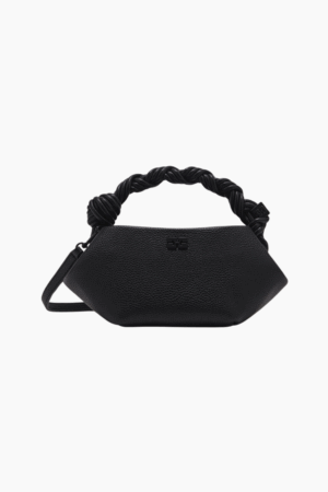 Ganni Bou Bag Mini Grained A6961 - Black - GANNI - Sort One Size