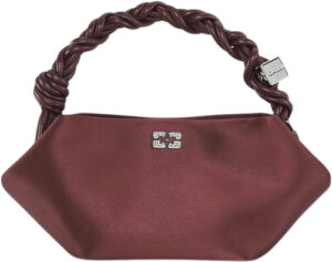 Ganni Bou Bag Mini Soir Satin Håndtaske