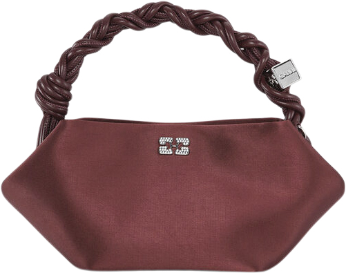 Ganni Bou Bag Mini Soir Satin Håndtaske
