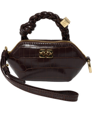 Ganni Bou Bag Nano Croco