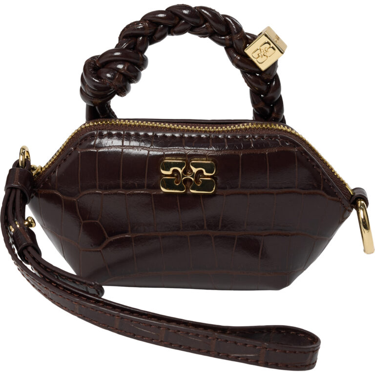 Ganni Bou Bag Nano Croco