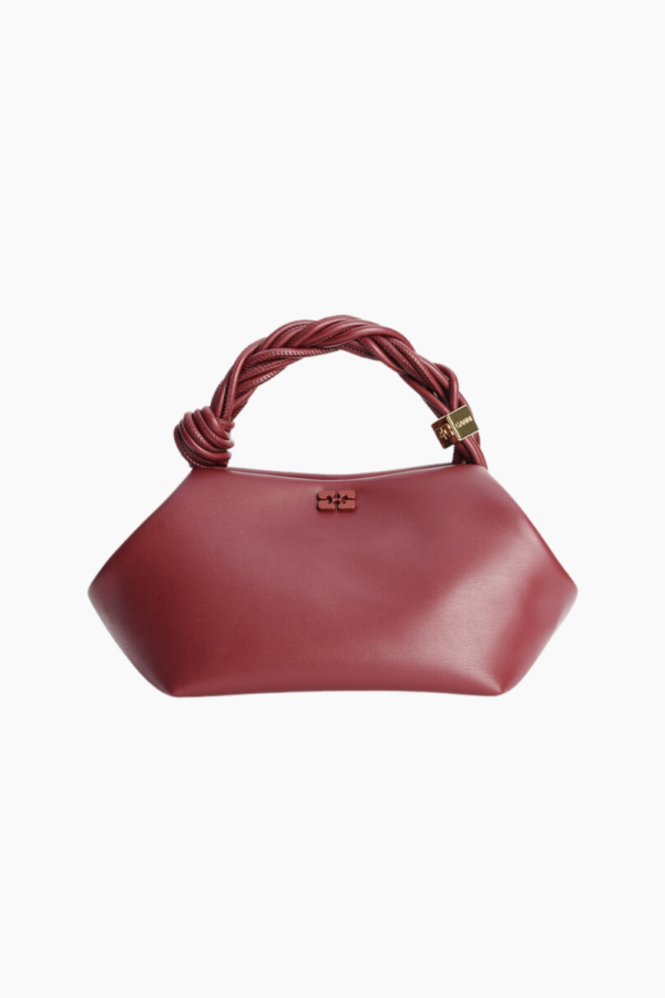 Ganni Bou Bag Small A5313 - Burgundy - GANNI - Bordeaux One Size