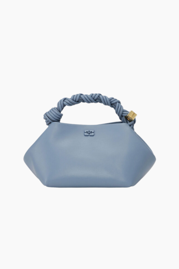 Ganni Bou Bag Small A6085 - Dusty Blue - GANNI - Blå One Size