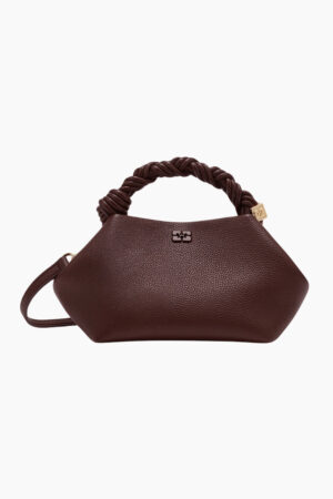 Ganni Bou Bag Small Grained A7274 - Chicory Coffee - GANNI - Brun One Size