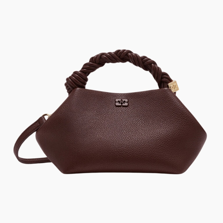 Ganni Bou Bag Small Grained A7274 - Chicory Coffee - GANNI - Brun One Size