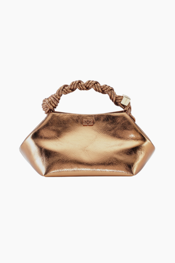 Ganni Bou Bag Small Metallic A6084 - Bronze - GANNI - Brun One Size