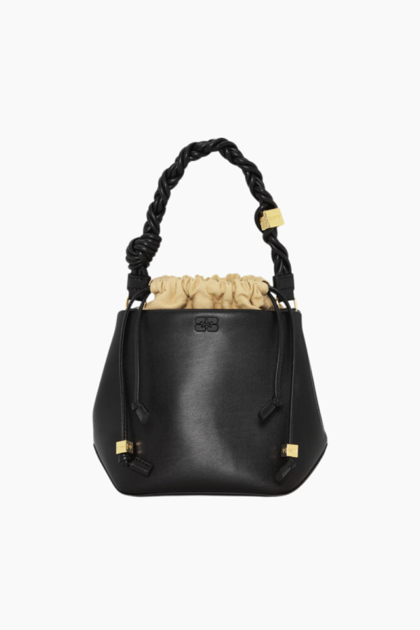 Ganni Bou Bucket Bag A5657 - Black - GANNI - Sort One Size