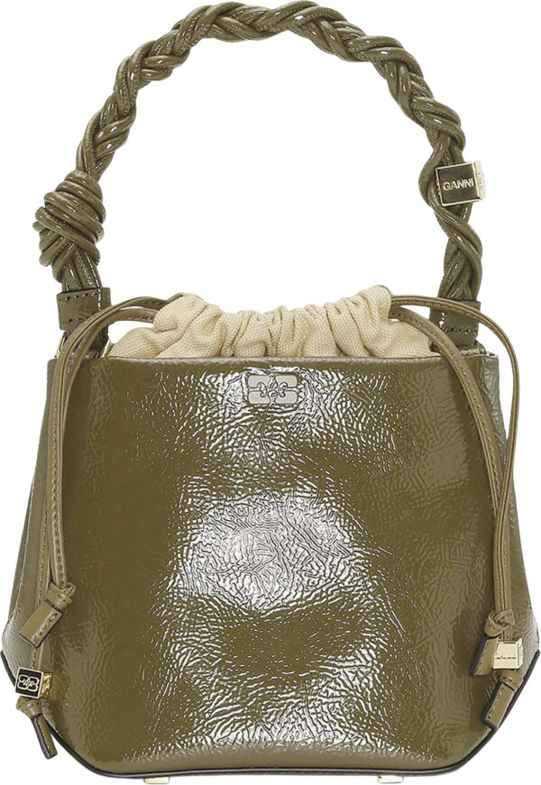 Ganni Bou Bucket Bag Patent