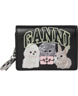 Ganni Bou Card Holder With Flap Ani