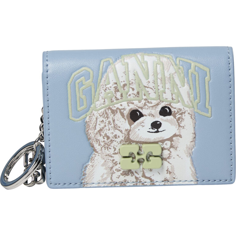 Ganni Bou Card Holder With Flap Ani