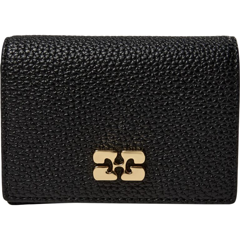 Ganni Bou Card Holder With Flap Gra