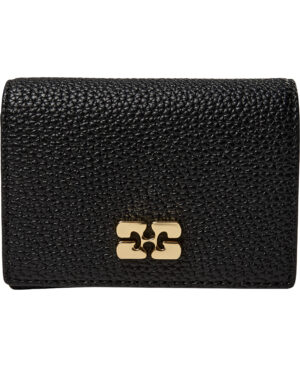 Ganni Bou Card Holder With Flap Gra