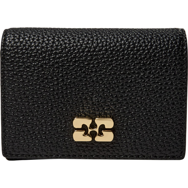 Ganni Bou Card Holder With Flap Gra