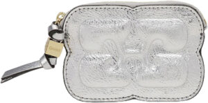 Ganni Bou Compact Zipped Wallet Met