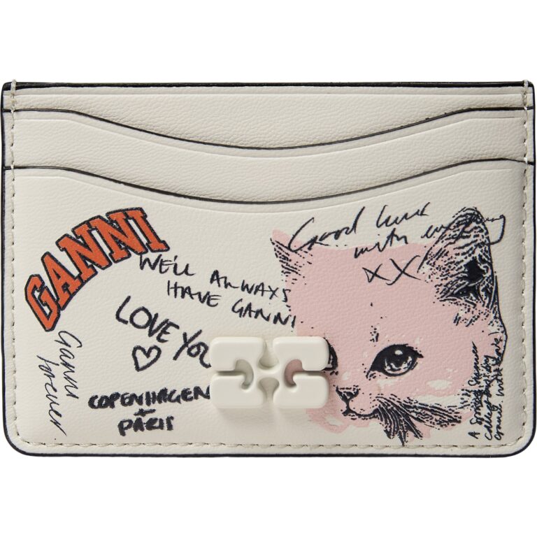 Ganni Card Holder Cat Signature