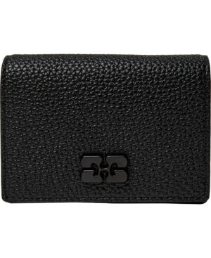Ganni Card Holder With Flap Grained