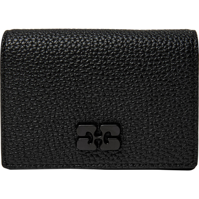 Ganni Card Holder With Flap Grained
