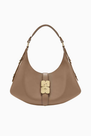 Ganni Kat Small Butter Bag B2070108 - Coca Mocha- GANNI - Brun One Size