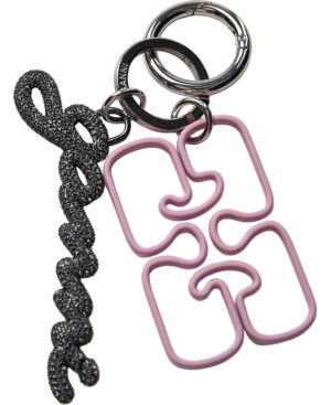 Ganni Strass Signature Keyring