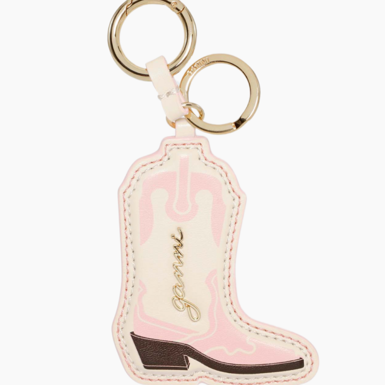 Ganni Western Boot Keyring A6548 - Chalk Pink - GANNI - Lyserød One Size